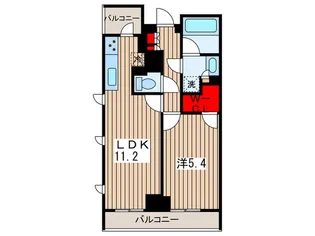 ONE ROOF FLAT TSUKISHIMA【3階】の間取り