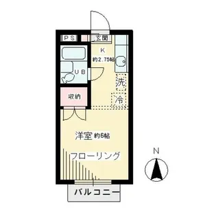 ウエスト アシュール【2階】の間取り