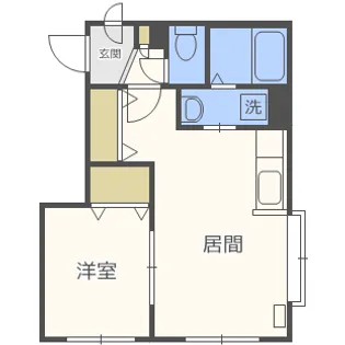 タウンコート一番館【3階】の間取り