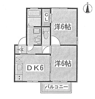 グランドハイツ【1階】の間取り