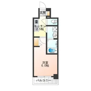 エスリード難波ザ・プレミア【12階】の間取り