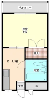 ハイツ加賀【2階】の間取り