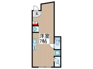 くぼみアパートメント【1階】の間取り