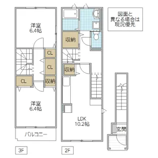 FirstVillageKZO【3階】の間取り