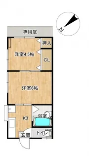 チェリー・ブロッサム【1階】の間取り