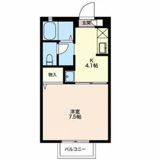 コーポ碧空II【2階】の間取り