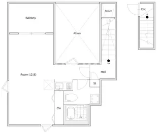 トリアーディ亀戸セレーネ【1階】の間取り
