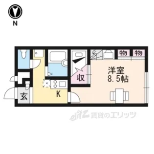 レオパレスワイズコート日野【2階】の間取り