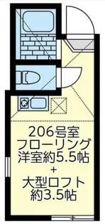 ユナイト宮田町ジョルディ・アルバ【2階】の間取り