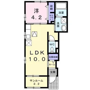 チェリーブロッサムIII【1階】の間取り