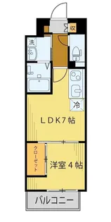 シェルグランデ六丁目【11階】の間取り