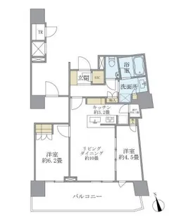 Brillia Tower池袋【20階】の間取り