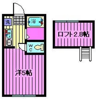 月村マンションNo.16【1階】の間取り
