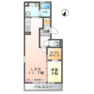 ハイム三条岡 A棟【3階】の間取り