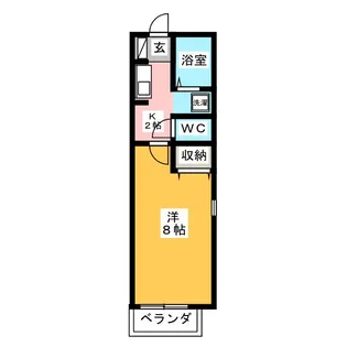 ボヌール水海道【1階】の間取り