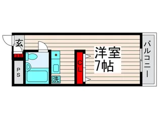 ヴィラハヤシII【6階】の間取り