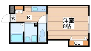 アスコット一本杉I【1階】の間取り