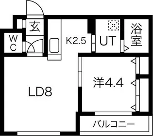 プルミエ発寒【4階】の間取り