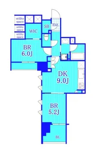 イニシア横浜桜木町【4階】の間取り