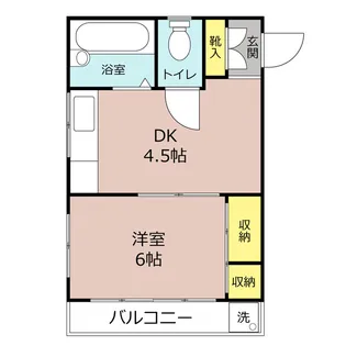 中駒古出来ハイツ【2階】の間取り
