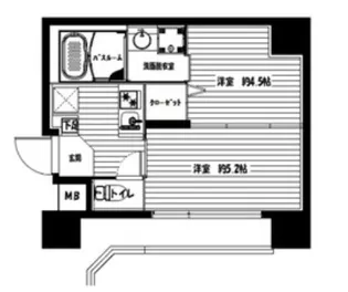 ダイホープラザ新横浜【2階】の間取り