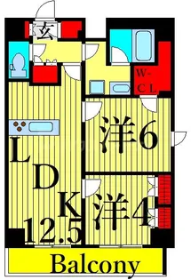 HF東尾久レジデンス【6階】の間取り