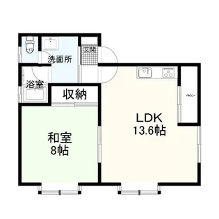 ウエストドミール【2階】の間取り