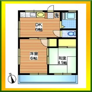 ハイツ松桂【1階】の間取り
