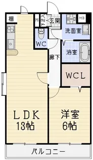 メルアステリア(MellAsteria)【2階】の間取り