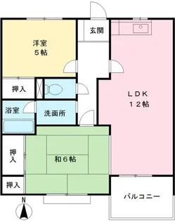 クレールハイムA【2階】の間取り