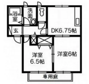 シャトー秋桜 B【1階】の間取り