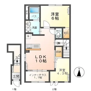 シェーンハイムA【2階】の間取り