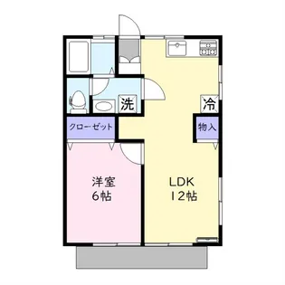 第二コーポユウ【1階】の間取り