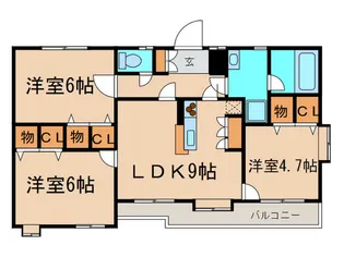 シャルマン【1階】の間取り