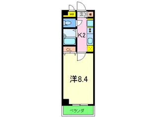 ビレッジ春日野道【2階】の間取り