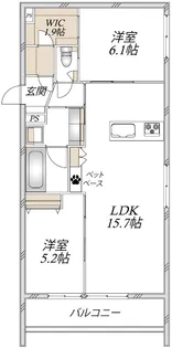 ヘーベルメゾン アトル【3階】の間取り