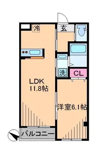 ラ シードレーブ【3階】の間取り