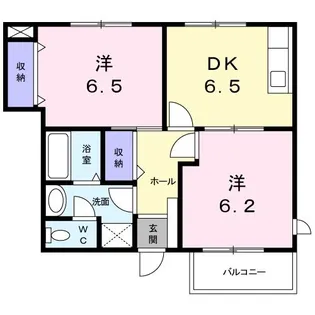 カリーノ・コスモスA【1階】の間取り