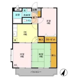 CFハイツ VII【3階】の間取り