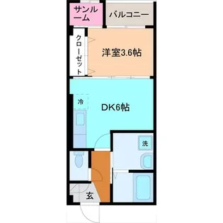 Casa Frente Marunouchi【1階】の間取り