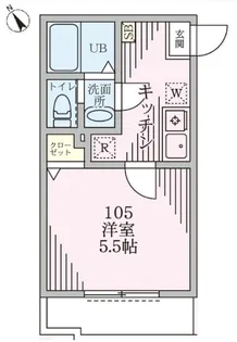 ベルゾーネ八城【1階】の間取り