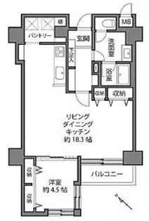 ドミール南青山【7階】の間取り