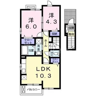 R.ラパン【2階】の間取り
