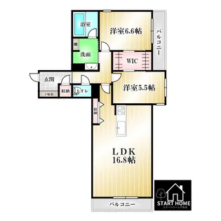 べレオ安宅【3階】の間取り