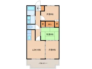 ピロティパレ【3階】の間取り