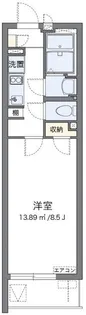 クレイノショコラ【2階】の間取り