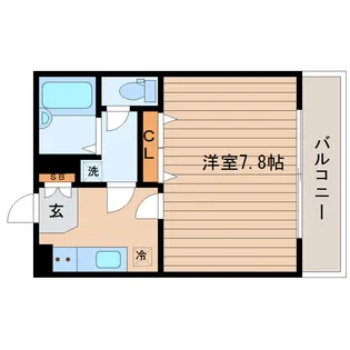 米ケ袋ベルサンテ【3階】の間取り