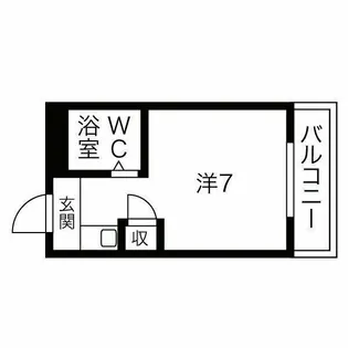 ベルハイム栄町【1階】の間取り
