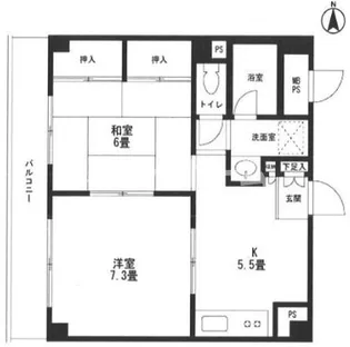 グレイス大森【1階】の間取り