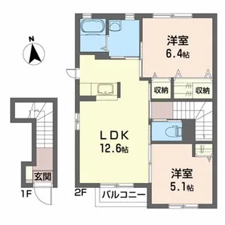コンフォート エビス【2階】の間取り
